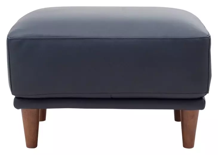 Leather Italia 9661-2525-00U5901S BAXTER OTTOMAN US MIDNIGHT BLUE Leather Italia 9661-2525-00U5901S BAXTER OTTOMAN US MIDNIGHT BLUE
