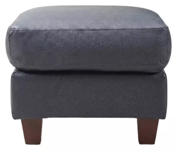 Leather Italia 9661-6529-00177147 TRAVERSE OTTOMAN OCEAN BLUE LEATHER Leather Italia 9661-6529-00177147 TRAVERSE OTTOMAN OCEAN BLUE LEATHER