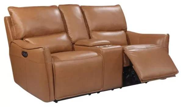 Leather Italia 9661-EH12109C-021006LV  EH PORTLAND LOVESEAT - CONSOLE - P LV DE
