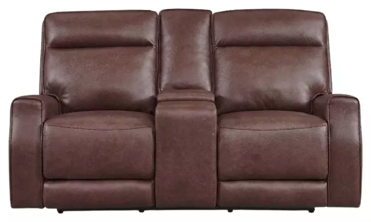 Leather Italia 9661-EHZ2354C-021501LV EHZ SYDNEY LOVESEAT - CONSOLE - P - ZG LV Leather Italia 9661-EHZ2354C-021501LV EHZ SYDNEY LOVESEAT - CONSOLE - P - ZG LV