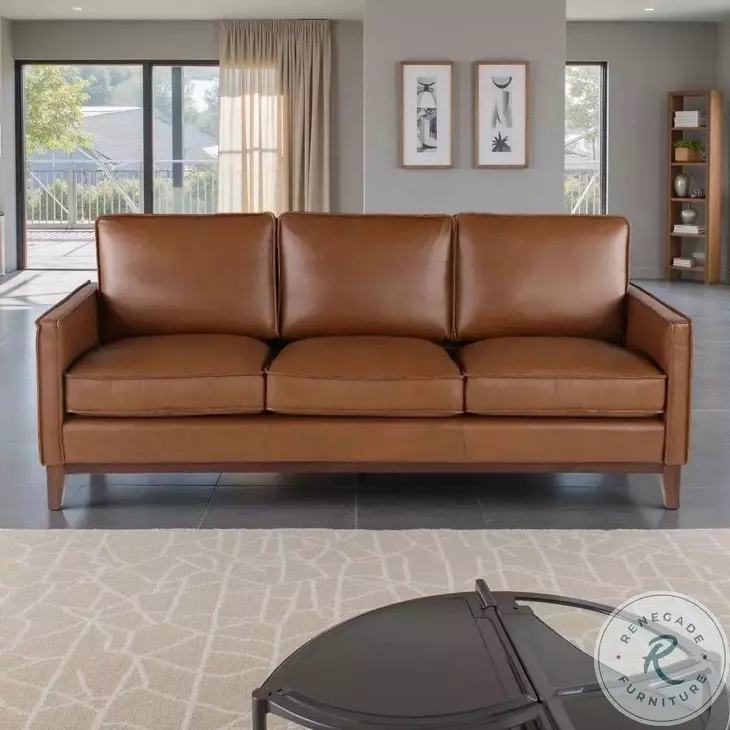 Leather Italia 9661-6803-031015S WESTON SOFA S HIGHLAND SADDLE LEATHER - Leather Italia 9661-6803-031015S WESTON SOFA S HIGHLAND SADDLE LEATHER -